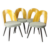 Chaises Iconiques Tatra En Chêne Et Tissu Par Antonin Šuman, Tatra 1960