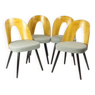 Iconic Tatra Chairs In Oak & Fabric By Antonin Šuman, Tatra 1960s