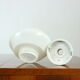 White opaline glass and porcelain light, Czechoslovakia 1960s