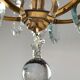 Lustre pampilles en cristal style Louis XVI, XXème