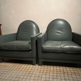 Pair of Yves Harvard Club Armchairs Architectural Model