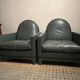 Paire de fauteuils club Yves Harvard modèle Architectural