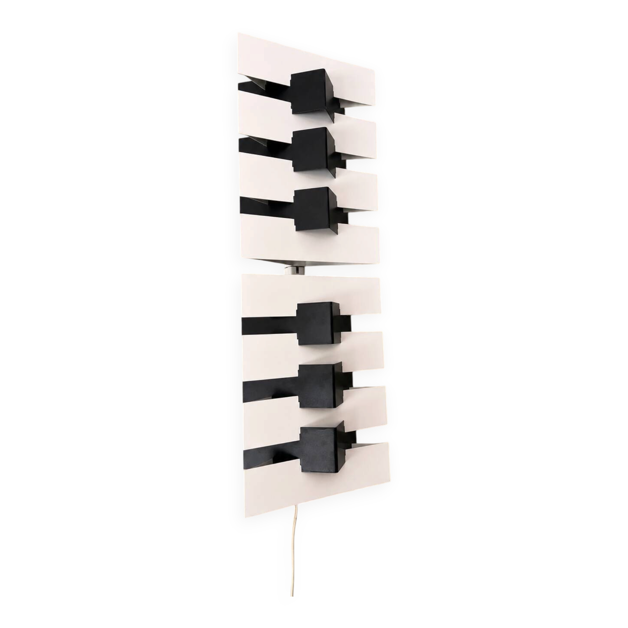 Pair of geometric wall sconces by J.J.M. Hoogervorst for Anvia Al.