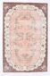 5x8 Vintage Salmon Pink & Brown Old Home Decore Rug