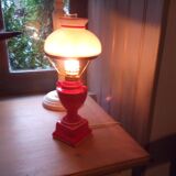 Red ceramic lamp
