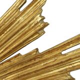 Deknudt Sunburst Sun Mirror Gilded Wood Sixties 69cm