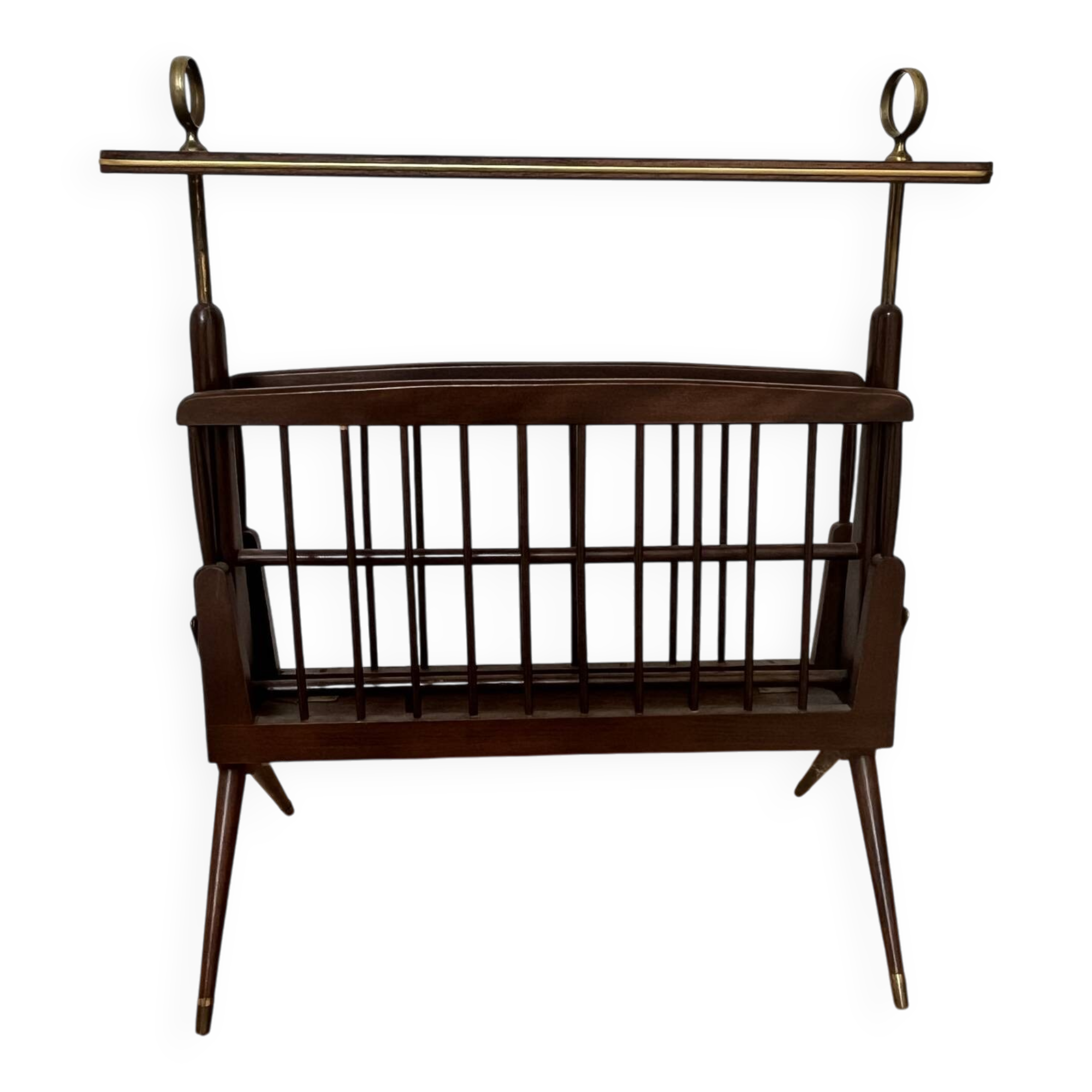 Folding magazine rack with shelf