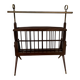 Folding magazine rack with shelf