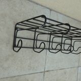 Vintage coat rack Ikea year 80 metal 5 hooks