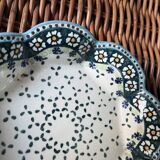 Large hollow stoneware dish from the wiza poland factory, handmade in poland