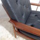 Scandinavian vintage leather armchair