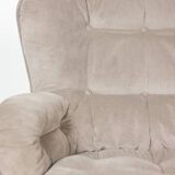 "Karaté" armchair in velvet by Michel Cadestin for Airborne, circa 1970.