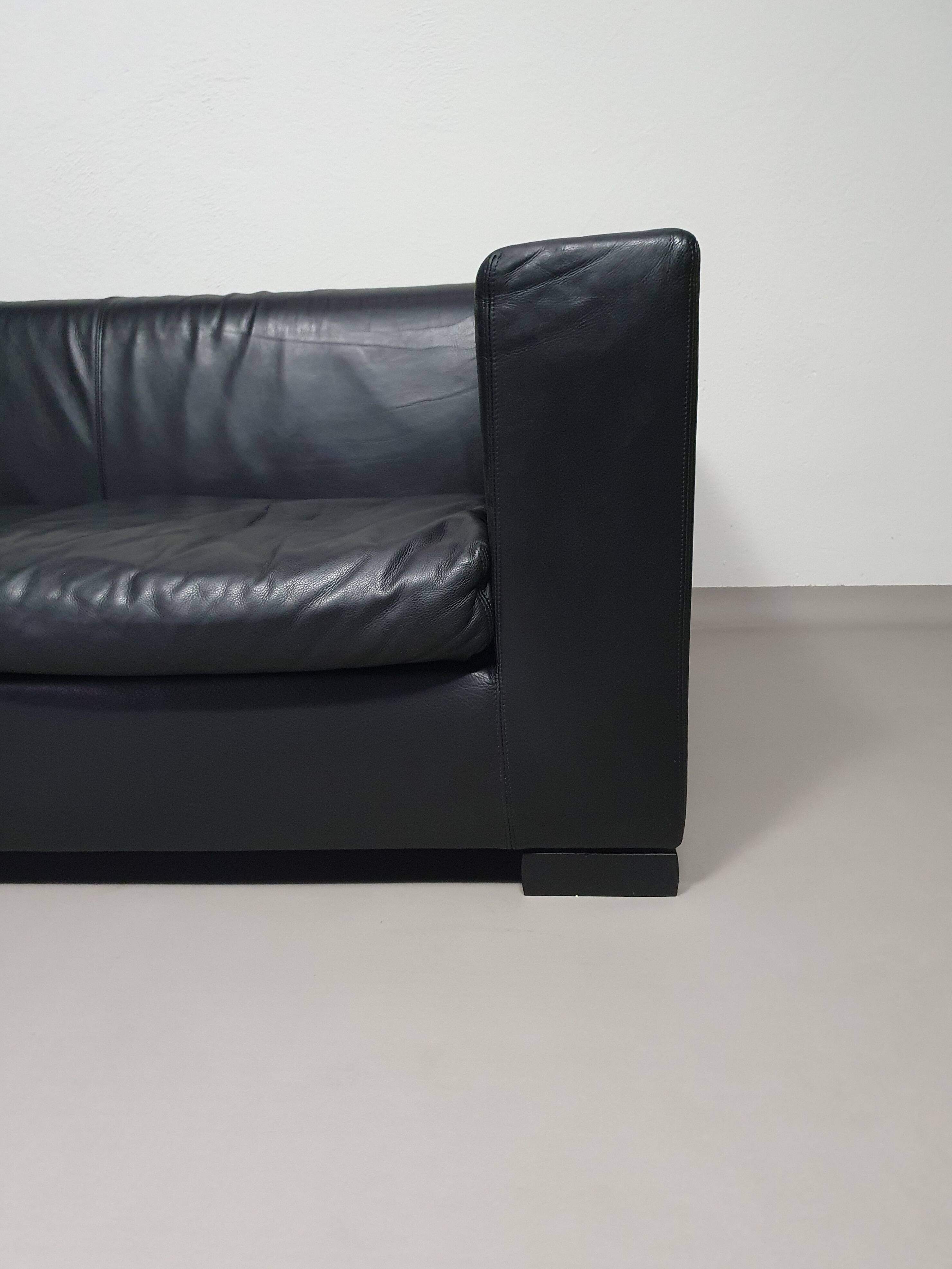 Wittmann leather sofa Camin by Paolo Piva