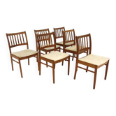Set de 6 chaises scandinave en teck, Suède, 1960