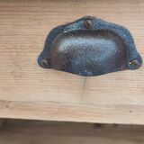 Central island bar counter in pine with two drawers