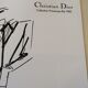 Christian dior, nice sketch of the 1980s black-and-white press mode