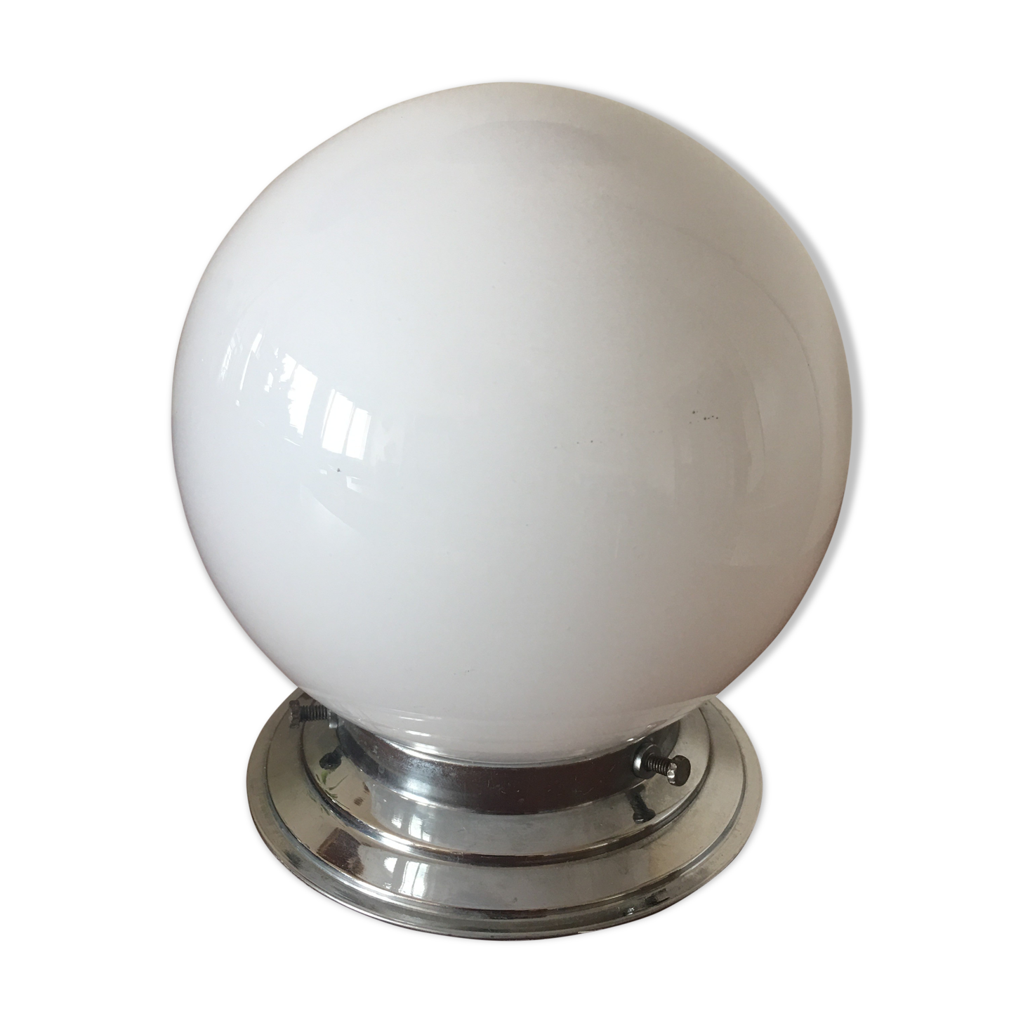 Ceiling lamp ball Opaline vintage