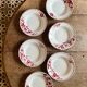 Set of 6 vintage deep plates Model Jane by Céranord