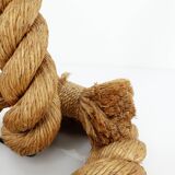 Rope lamp, work in the style of Audoux & Minet, circa 1970-1980