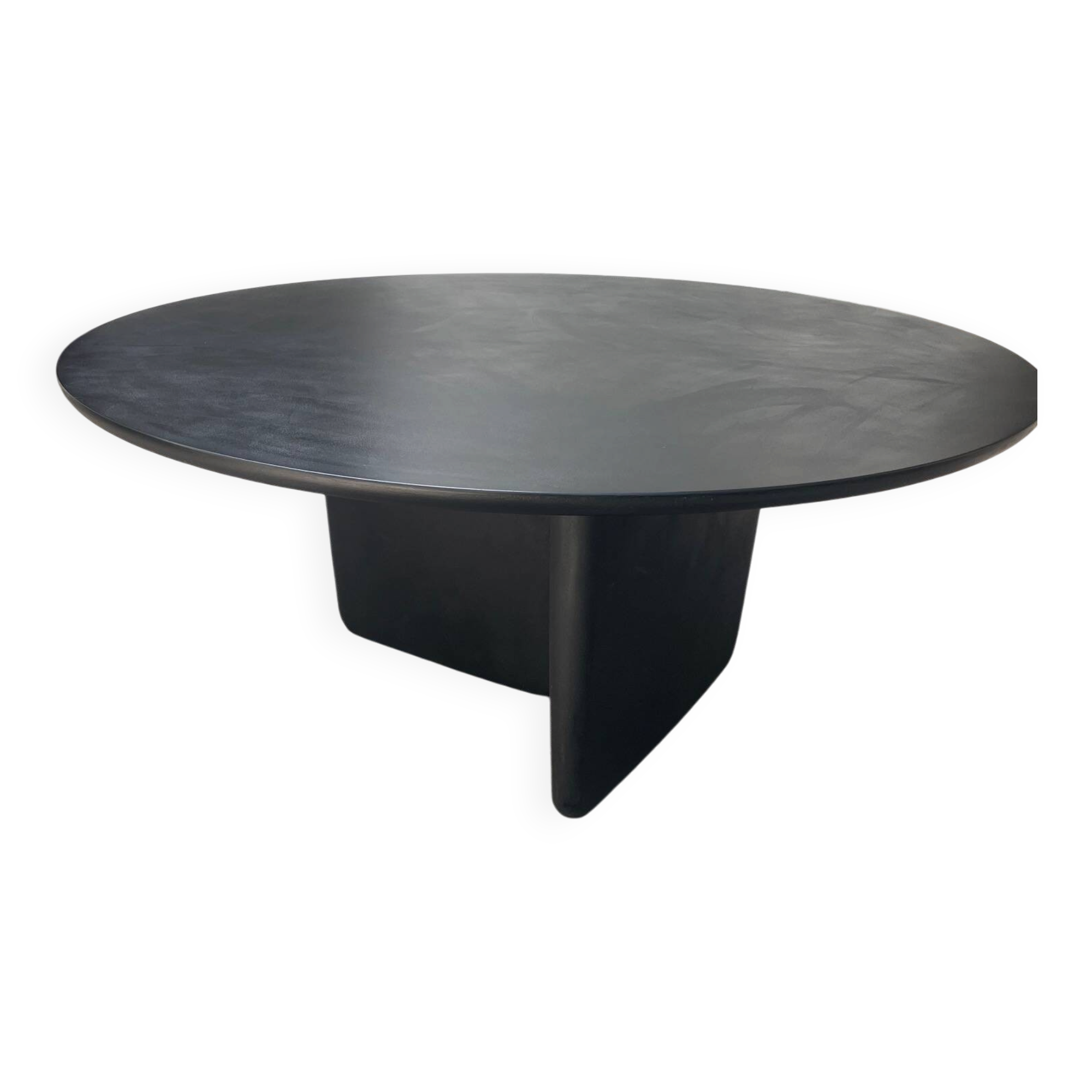 Black round table Tobi-Ishi B&B Italia design Edward Barber + Jay Osgerby