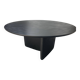 Black round table Tobi-Ishi B&B Italia design Edward Barber + Jay Osgerby