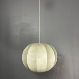 Midcentury space age cocoon hanging pendant ceiling lamp, 1960s