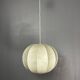 Midcentury space age cocoon hanging pendant ceiling lamp, 1960s