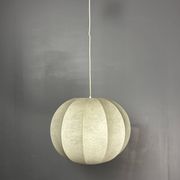 Midcentury space age cocoon hanging pendant ceiling lamp, 1960s