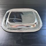 Plat en métal argenté