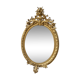 Miroir medaillon dore du xix ème siecle