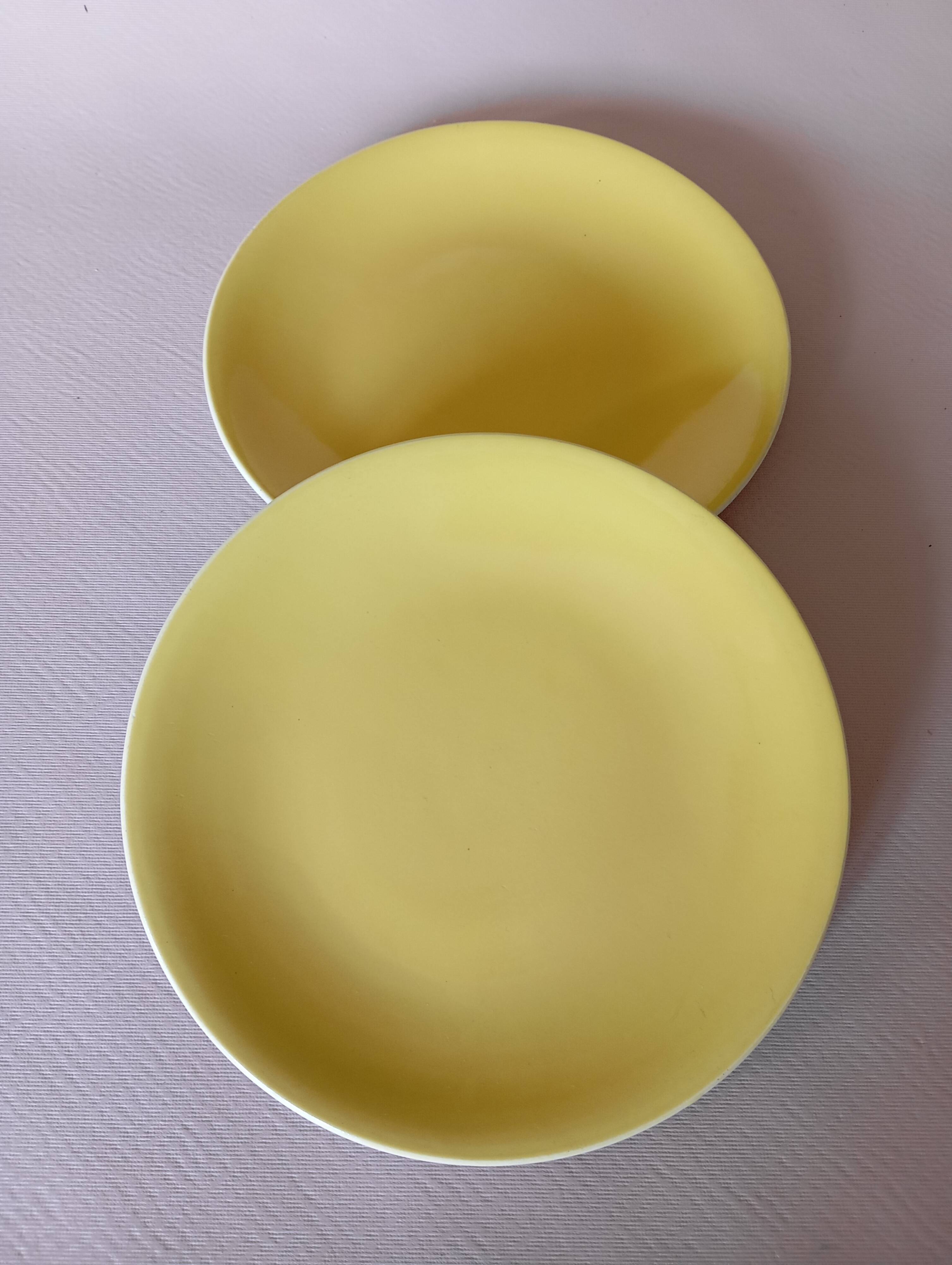 2 KG Lunéville “Météor” dessert plates