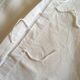 Pair of pillowcases old modernist in linen thread embroidered
