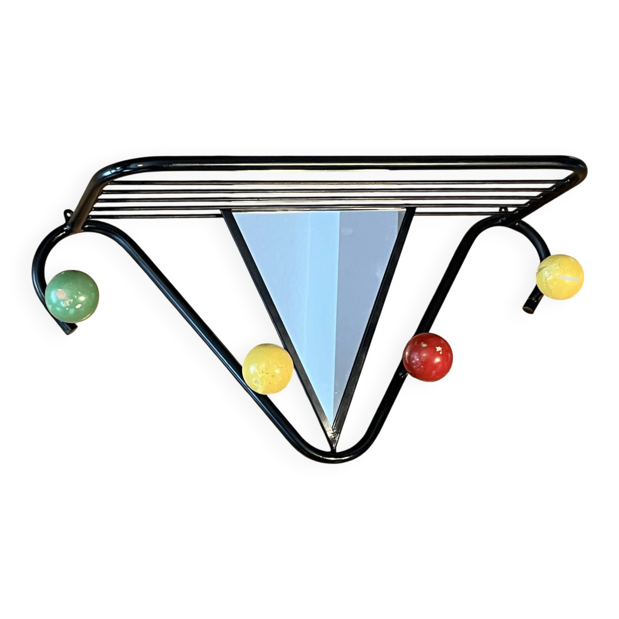 Vintage coat rack with mirror