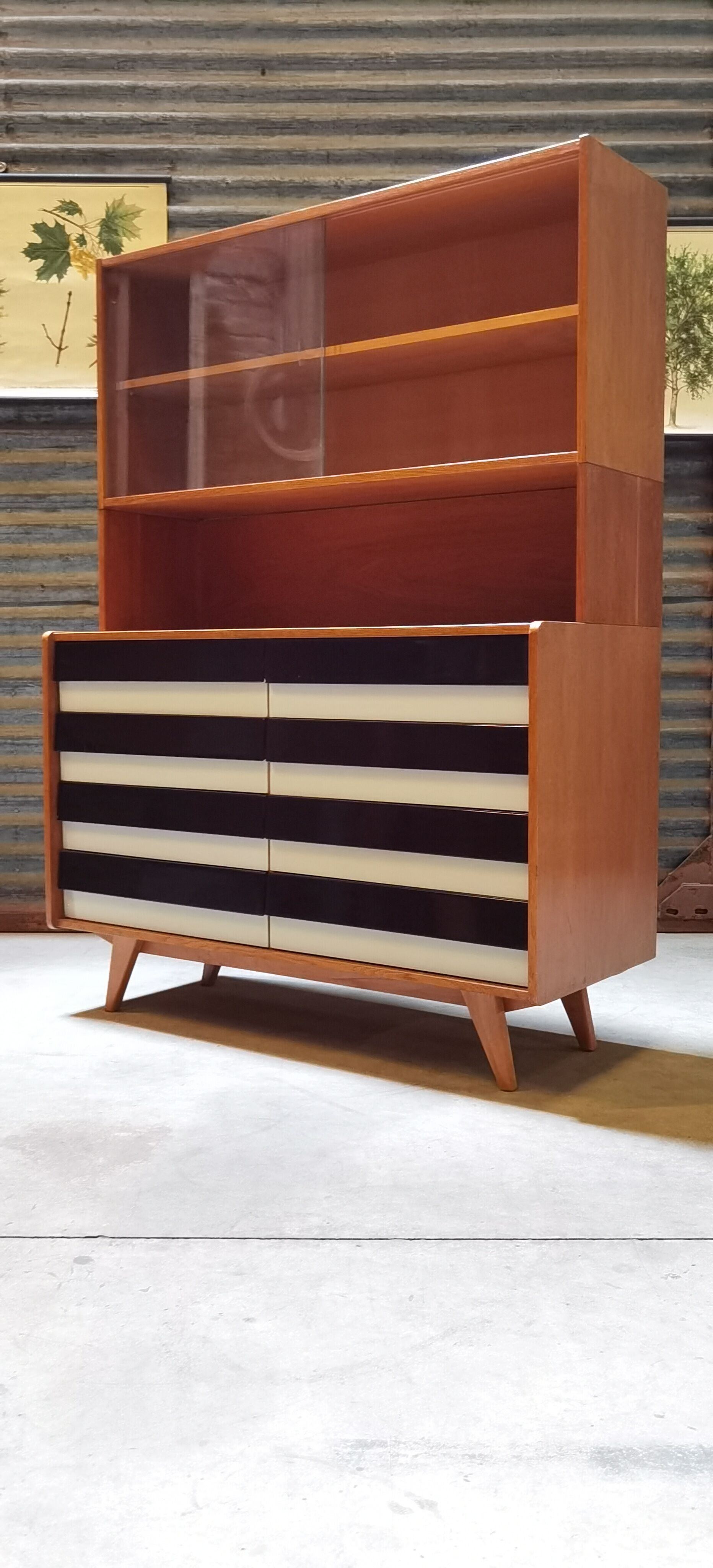 Library U 453 by Jiri Jiroutek for Interior Praha Foot Compass 1960