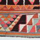 3x11 Burgundy & Orange Vintage Runner Rug, 95x325Cm
