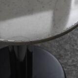 Side table chrome marble