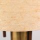 Lampe de table en teck et laiton