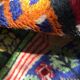 Afghan carpet 80s MOTIF VILLAGE IN PRINTEMPS 85x148cm