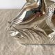 Duck towel rack in silver metal