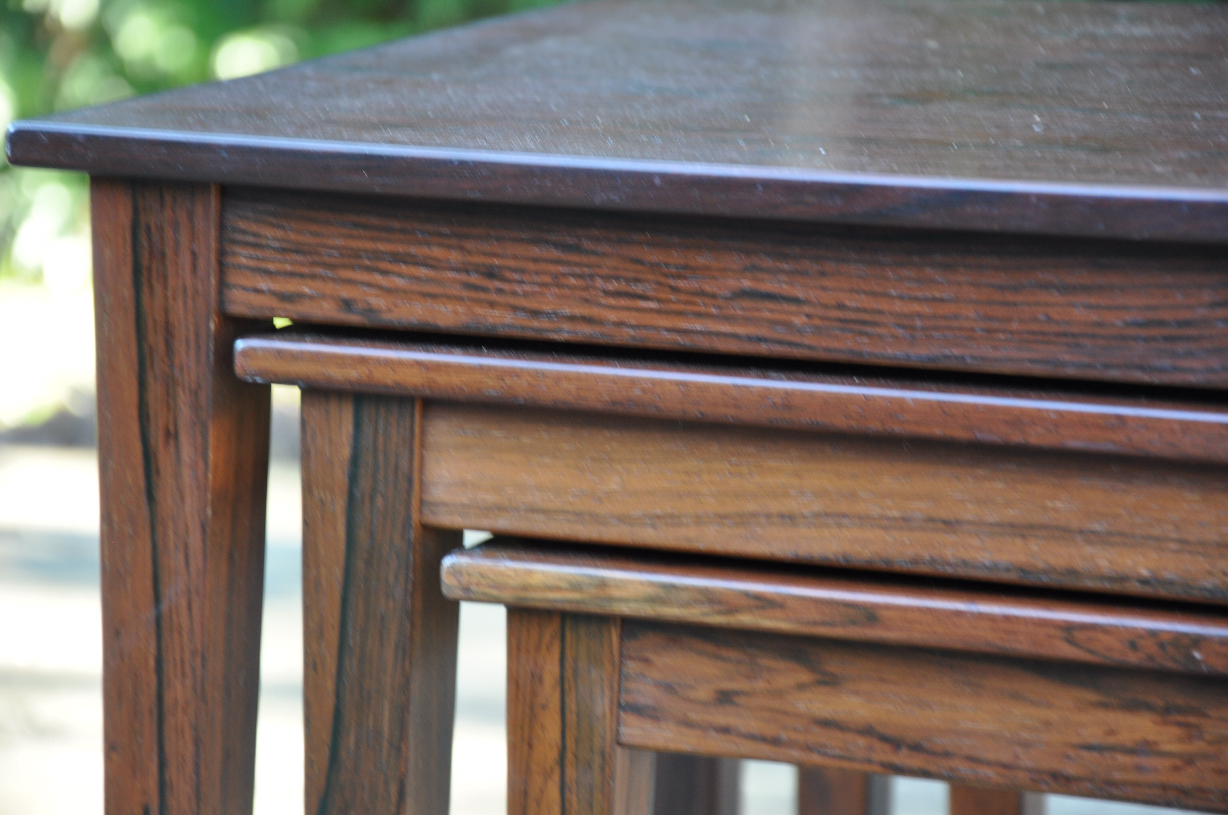 Kvalitet pull-out tables scandinavian 60s rosewood