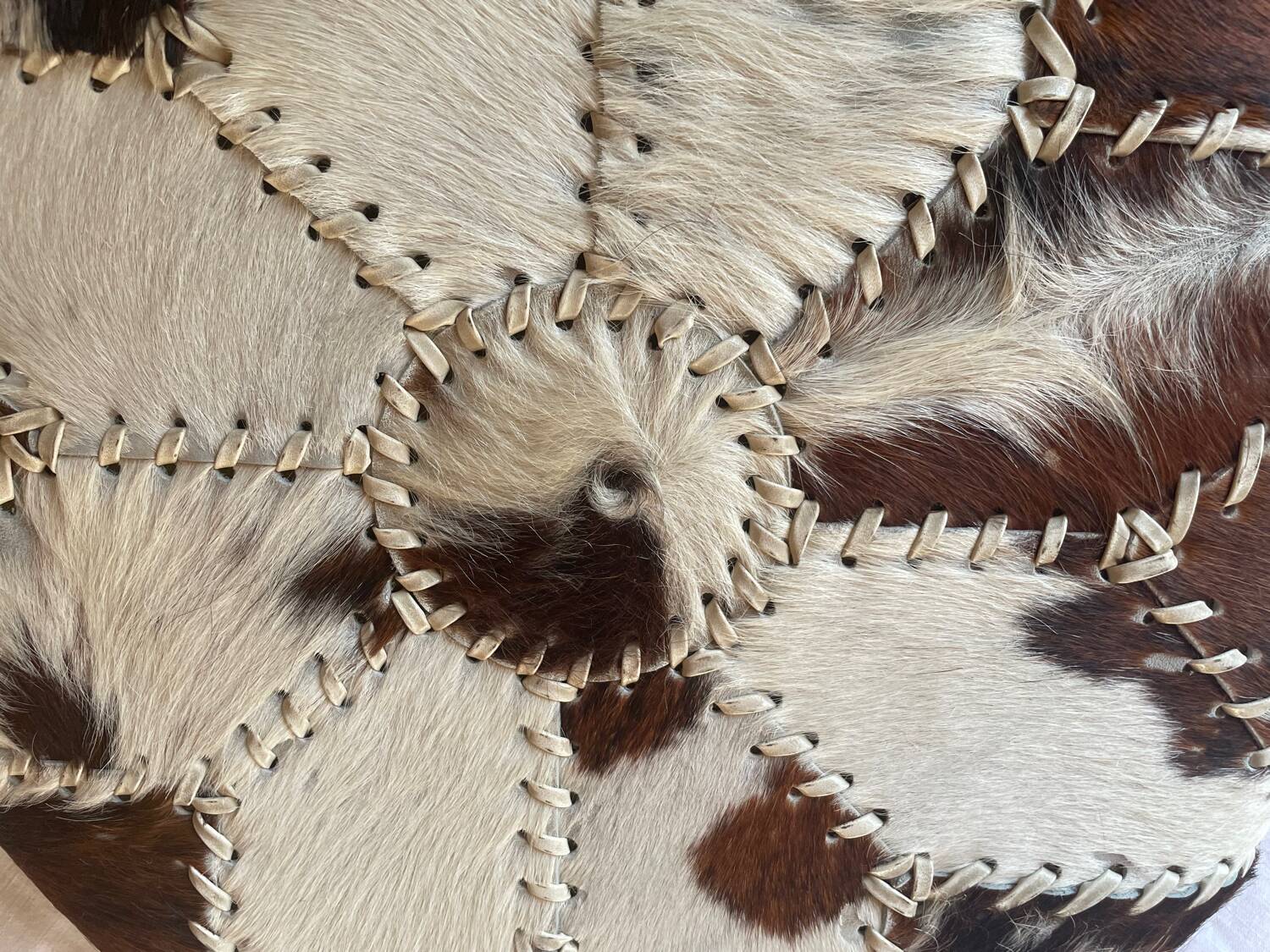 Goatskin floor cushion 1970