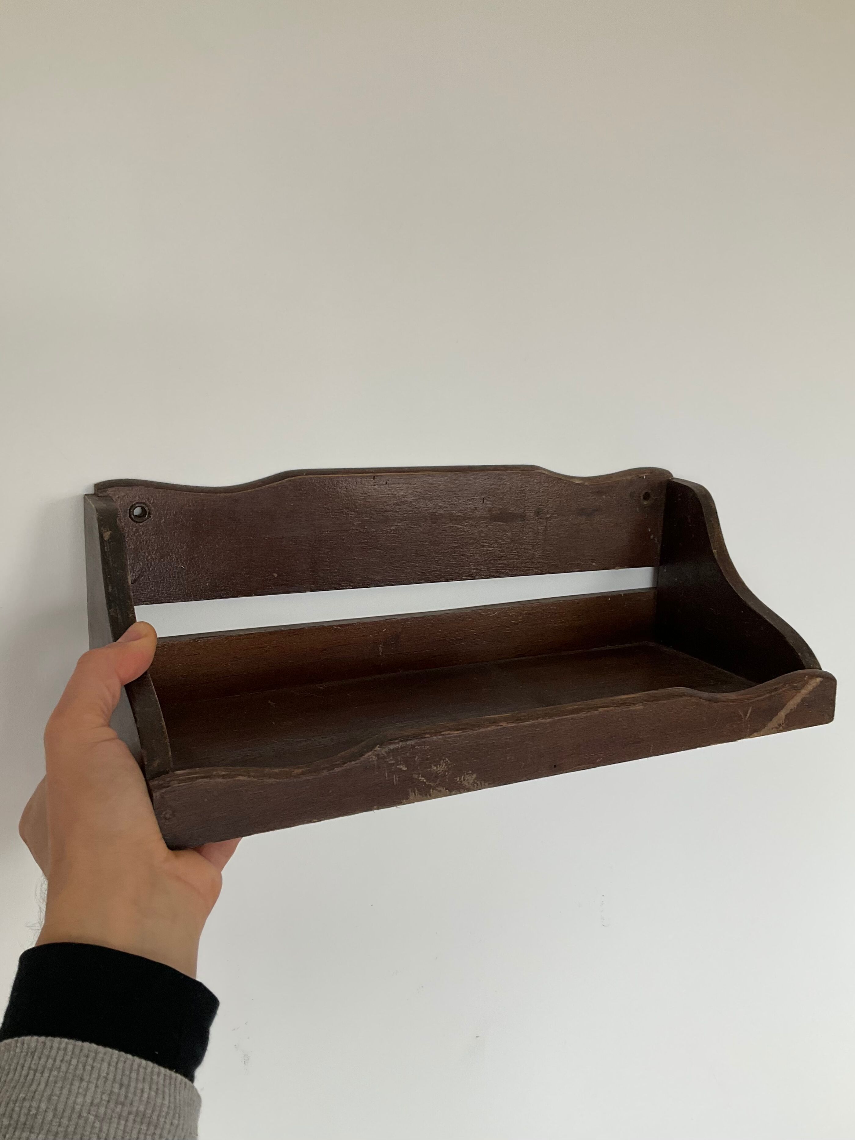 Old wooden shelf