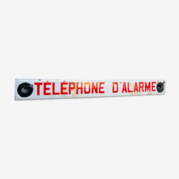 Enamelled alarm phone plate