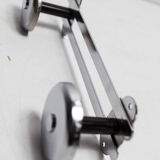 Wall coat rack double hook chrome 1960