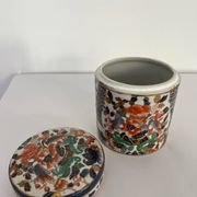 Pot / vide poche avec couvercle porcelaine chinois