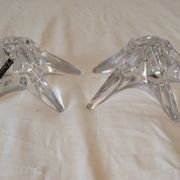 Lot de 2 bougeoirs "Daum" étoile de mer (grand modèle)