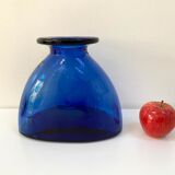 Vintage cobalt blue glass vase