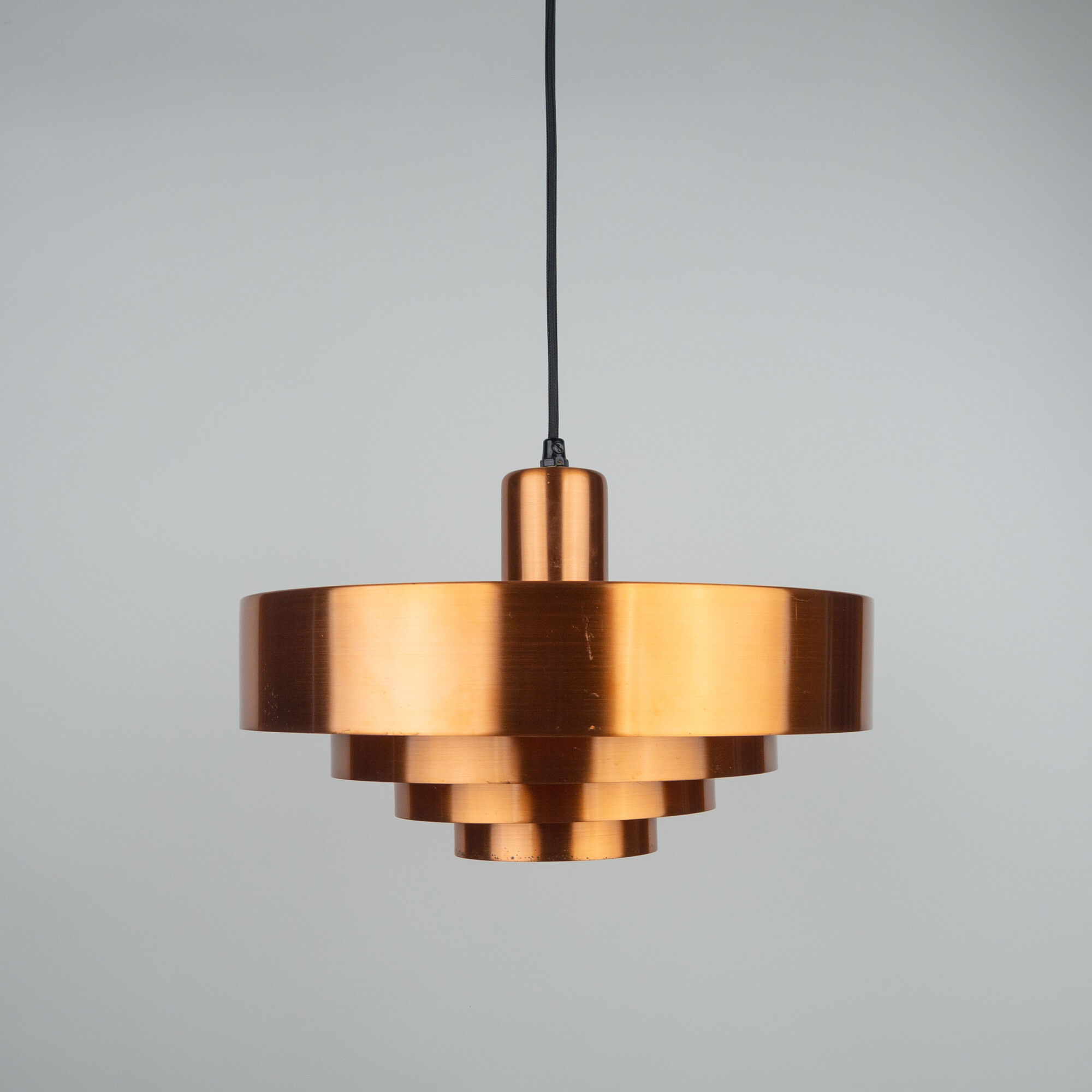 Danish vintage pendant lamp Roulet by Jo Hammerborg, Fog og Morup, 1963