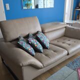 Roche Bobois leather living room set – 2 SCENARIO sofas + MOON armchair (2009)