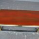 Stainless steel and gold vintage coffee table tray lacquer 1970s